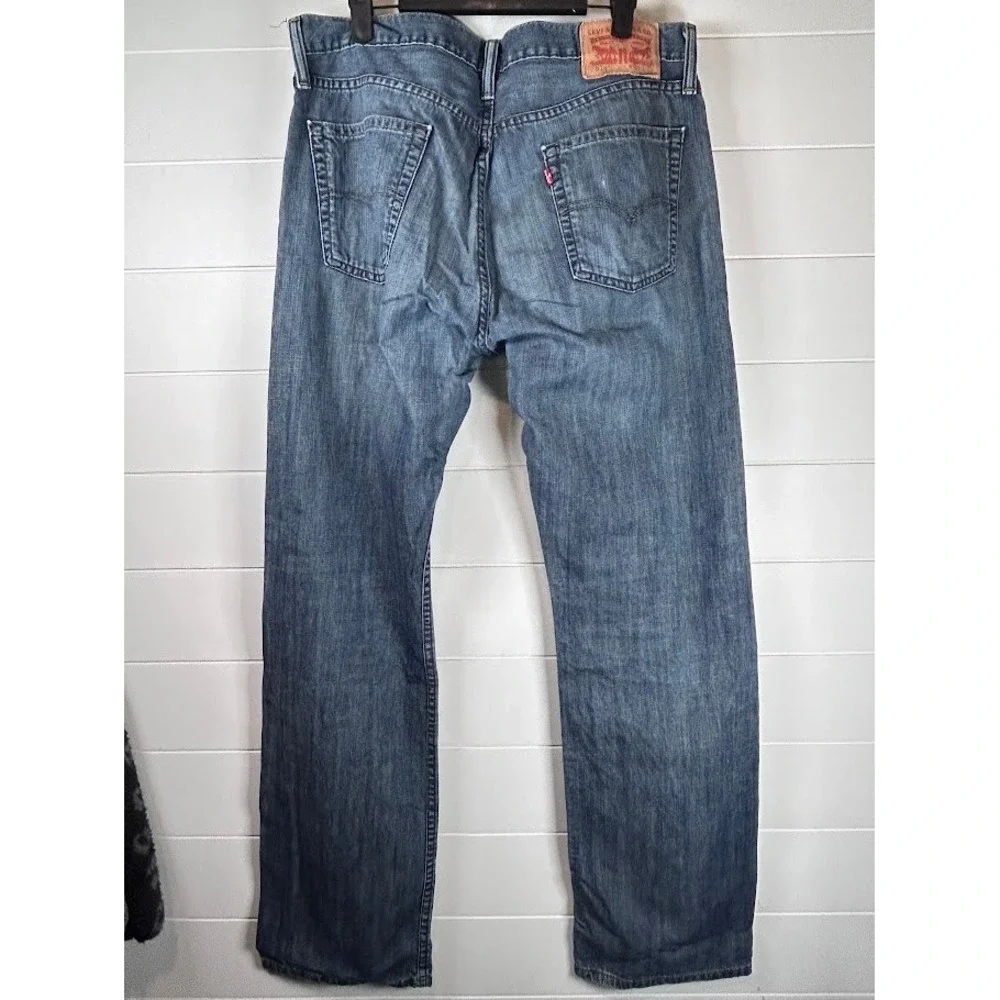 Levi's 514 Straight Fit Denim Jeans‎ Blue Mens Size 34x32